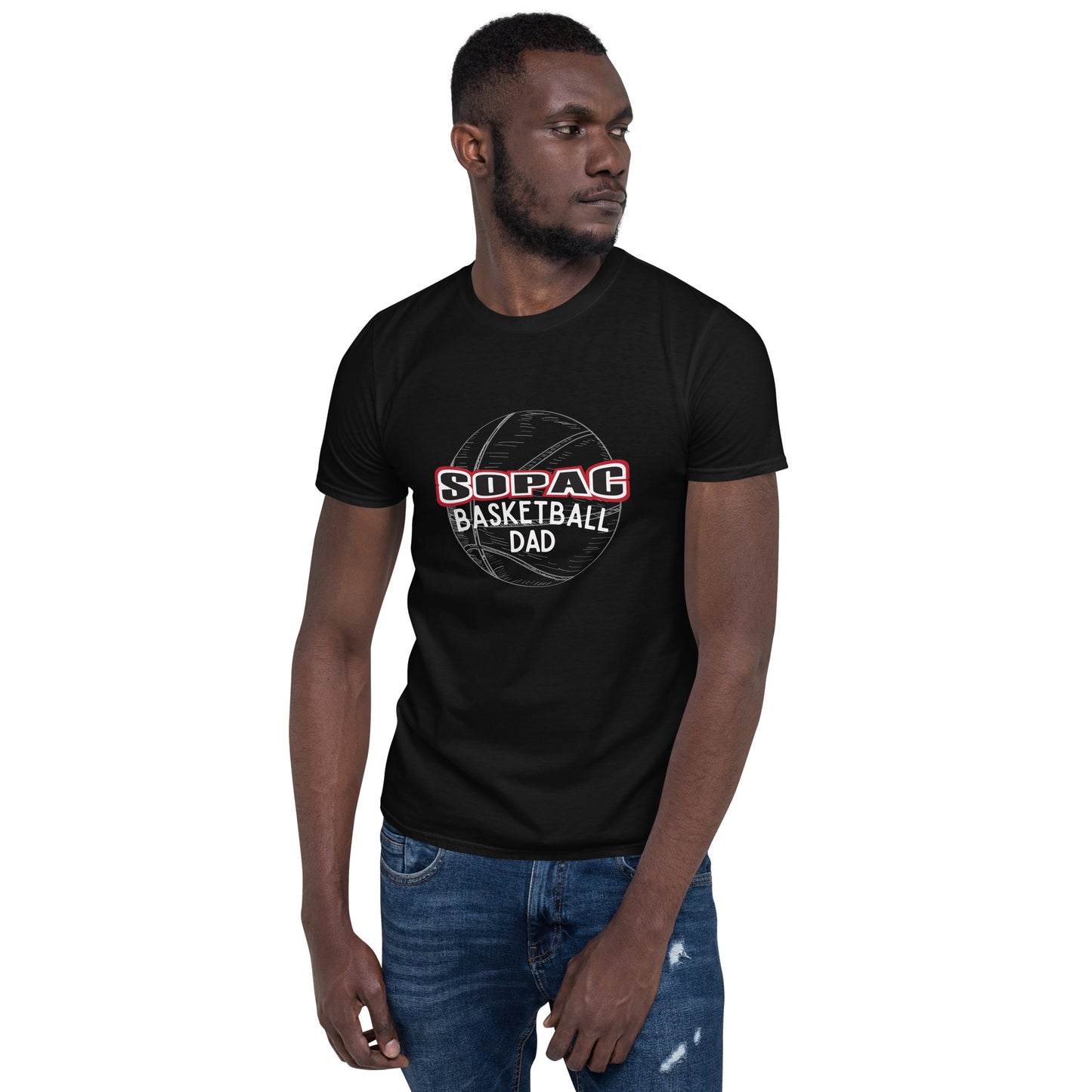 SOPAC Dad/White Basketball-Short-Sleeve Unisex T-Shirt